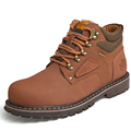 2016 Handmade men Snow boots Fashion Winter Genuine Leather Boot Ladies super warm plus fur large