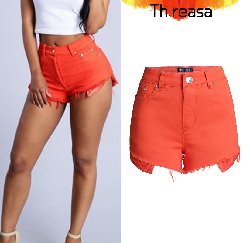 orange blue shorts
