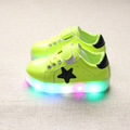 2016 New Autumn Toddlers shoes With Light Little Kids Colorful Light emitting LED flash Sneakers Boys