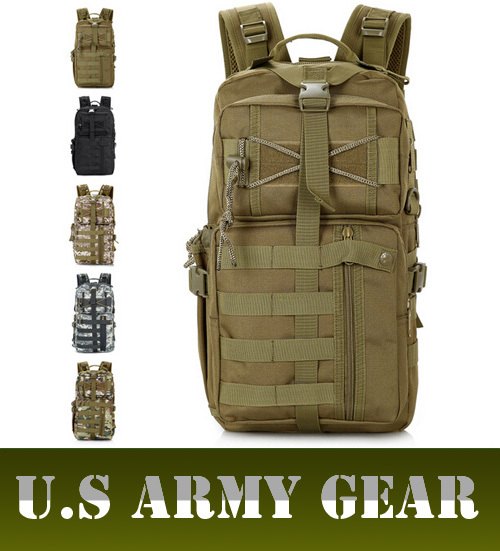 Men Outdoor Military Tactical Assault Casual Backpack Molle System 3 day Life Saver Bug Out Bag Survival SWAT Small Travel Bags
