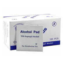 Portable 100pcs/Box Alcohol Swabs Pads Wipes Antiseptic Cleanser Cleaning Sterilization First Aid Home