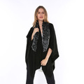 2015 Hot Sale Fashion Big Casual Loose Warm Thick Shawl Women Winter Soft Rabbit Leopard Print