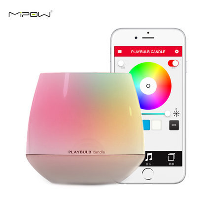 Promotion MIPOW PLAYBULB Smart Bluetooth LED Candle Light Creative Home Wireless Aromatherapy Nightlight with APP Control