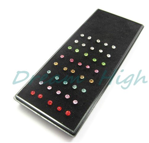 Titanium diamond nose ring