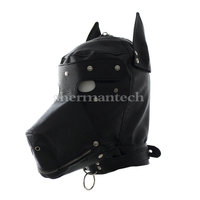 Hot adult sex game party mask halloween mask multifunctional sex product dog head mask with dog