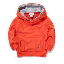 New 2016 children clothing Sport Boys Girls Hoodies clothes 100% Cotton solid color hooded sweaters baby boys hoodies outwear