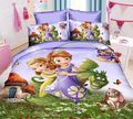 Fast Shipping Kids Girls Sophia princess Bedding set 3D cartoon duvet cover bed sheet and pillowcase