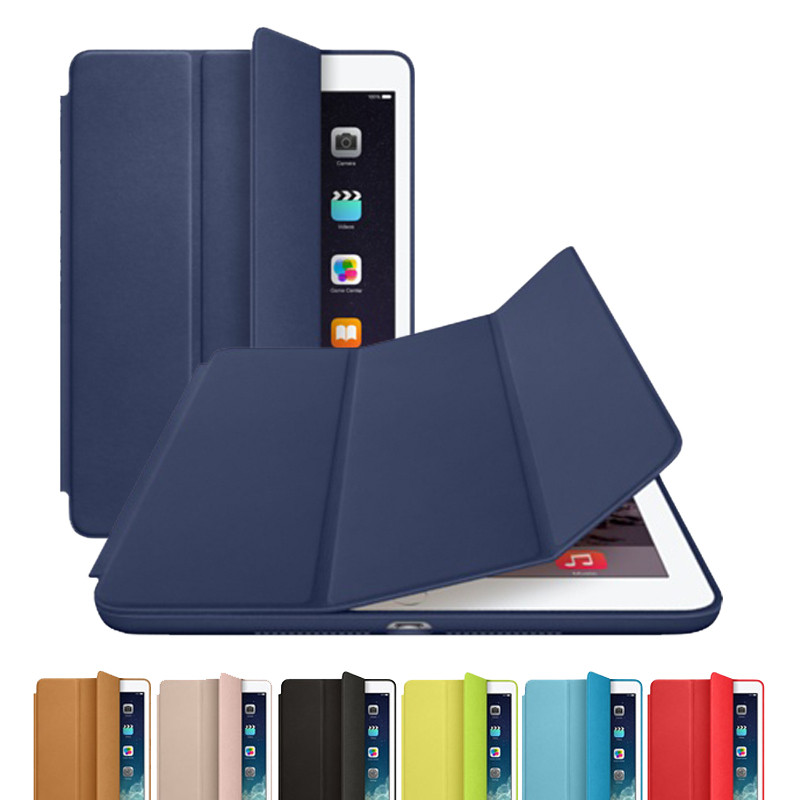 Smart Case For Apple IPad Air 2 IPad 6 1:1 Official Original Leather