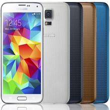 Original Unlocked Samsung Galaxy S5 i9600 Cell Phones Quad Core 16MP camera 5.1 inch touch screen 4G LTE network free shipping