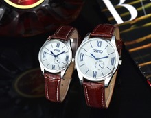 Moda ZMD amantes de negocio ‘ reloj de cuero mujeres se visten de hombres reloj popular mujer hombres de cuarzo reloj-mujeres W074-2