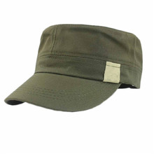 Delicate Summer Style Unisex Flat Roof Military Hat Bush Hat Solid Baseball Field Cap Hot Selling