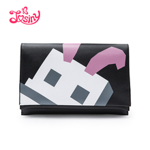 JOSINY 2016 New PU Leather Shoulder Bags Rabbit Printing Messenger Bags For Women Ladies Cross Body Bags Fashion Envelope Bags