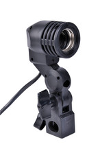 Photographic Equipment E27 Single Head Photo Lighting Bulb Holder Flash Umbrella Bracket Photography Studio Light Fitting VL-E27