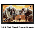 150 Inch 16 9 Fixed Frame Home Theater Projection Projector Screen 3 15 Wide Black Velvet