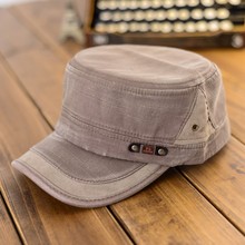 2015 New Mens Women Adjustable Army Vintage Hat Plain Cadet Military Baseball Cap
