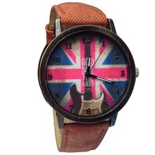 Splendid Fashion Assorted Color the Union UK Flag Round Dial Newly Design Mini Watch Men Women Gift Watches