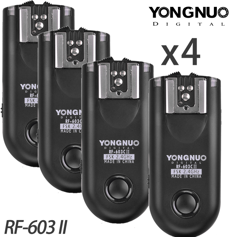 4x Yongnuo RF-603 II C1 & C3    3    DSLR 6D 5D Mark II III 7D 70D 60D 650D 700D 550D