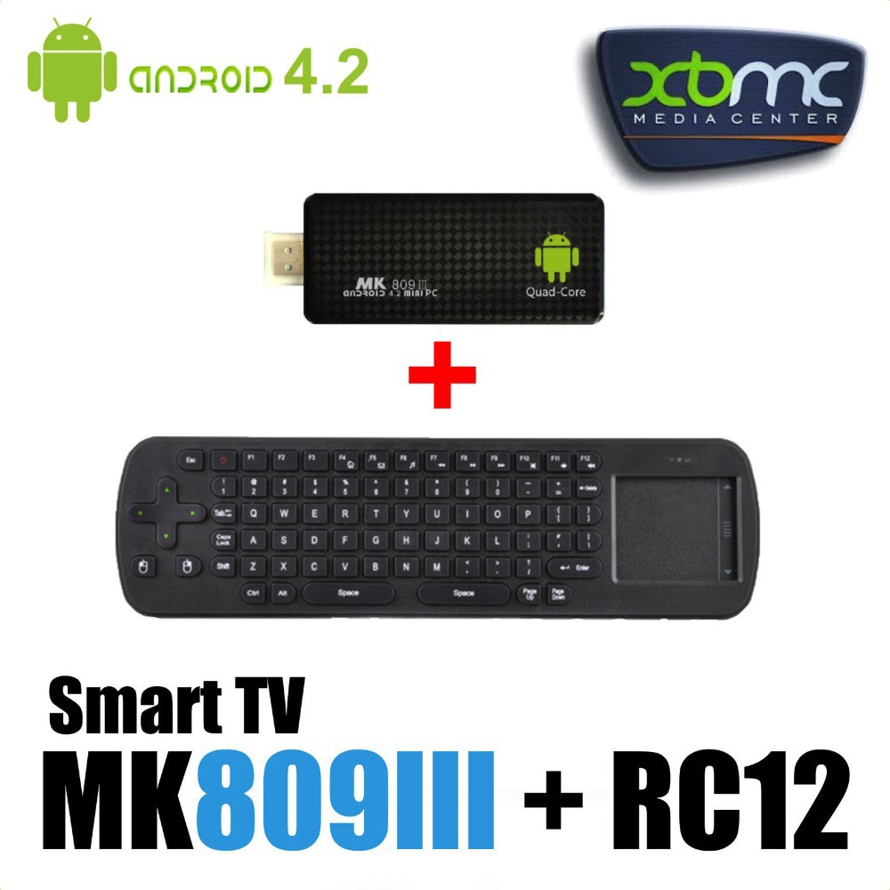 Mk809iii tv box andriod 4.4.2   2    8  rk3188 bluetooth box wifi +   rc12  