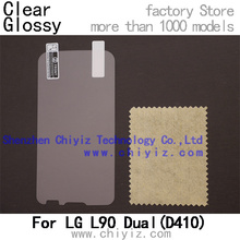 Clear Glossy screen protector protective film for LG L90 Dual Sim D410 D400HN