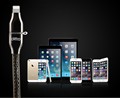 Luxury LED Light 2 in 1 Sync Data Charger Cable Micro 8pin USB Android ios for
