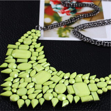 Free Shipping 2014 New Arrival Resin Fashion Charm Gem Cute Necklaces Pendants Fashion Jewelry Jewelery Woman