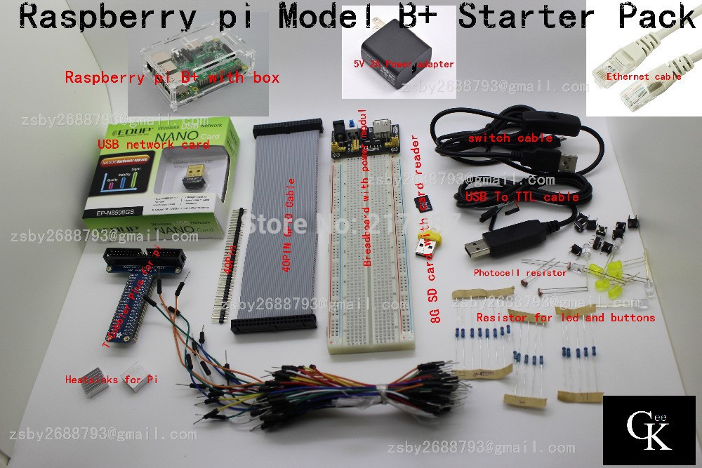 -Pi-included-Raspberry-Pi-Model-B-plus-Starter-Pack-Starter-kits-pi-box-cable-leds