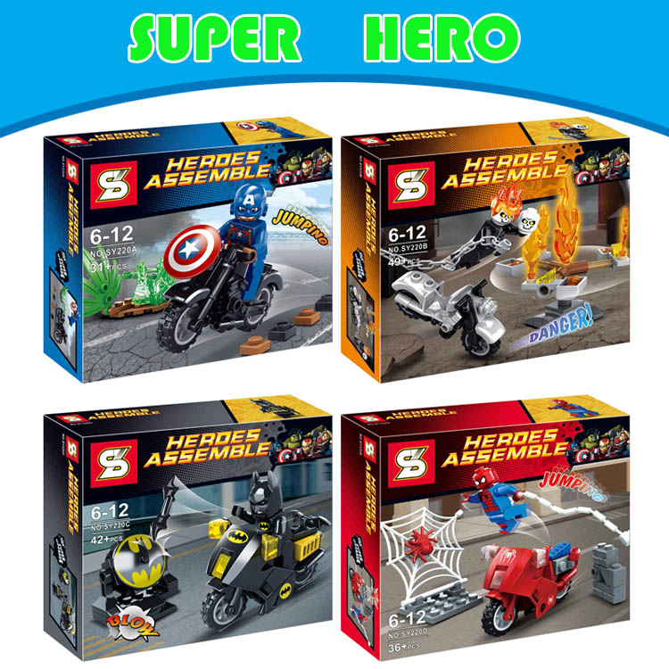 Гаджет  Marvel DC Super Heroes Avengers Hulk Thor Iron Man Spiderman Batman Minifigure Building Blocks Model Bricks Toys Lego Compatible None Игрушки и Хобби