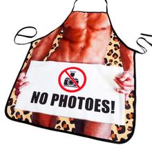 Muscle Man Printed Funny Apron Sexy Kitchen Cooking Home BBQ Apron Party