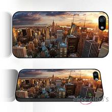 For iphone 4/4s 5/5s 5c SE 6/6s plus ipod touch 4/5/6 back skins mobile cellphone cases cover New York City Skyline