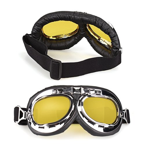 2 x gafas-- proteccin moto vespa  lentes amarillos seguridad