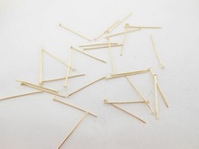 Free Shipping 200 Pcs Fashion Metal Flat Head Pins Jewelry Accessories Silver Gold Accessories WC25