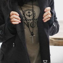 2015 Fashion Vintage Personalized Circle cross Leather Strap necklace Statement necklace pendant jewelry wholesale