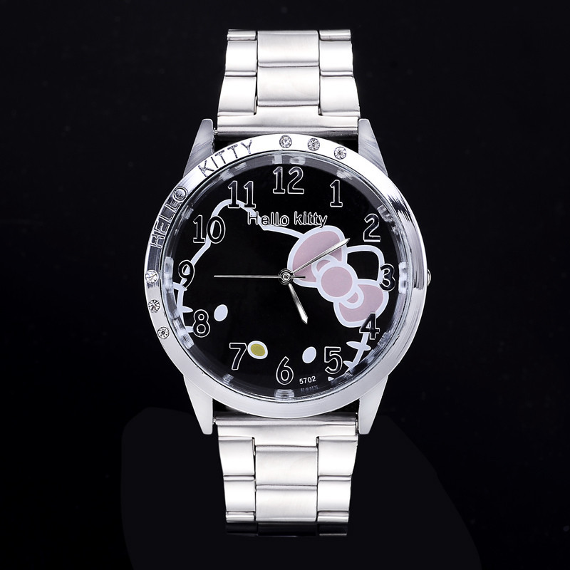 Hello-kitty-stainless-steel-watch-women-watches-Children-Hello-kitty-Cartoon-watches-Relogio-feminino