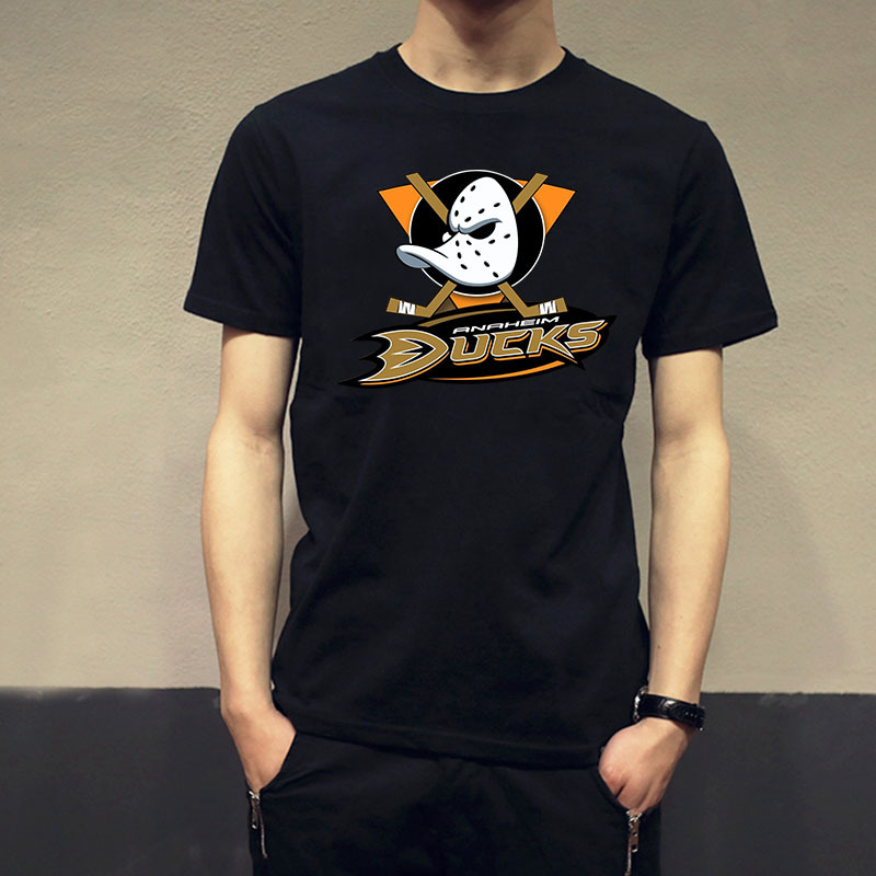 2015 New Summer NHL HOCKEY LEAGUE MIGHTY DUCKS OF ANAHEIM MOVIE T Shirt High quality Personality