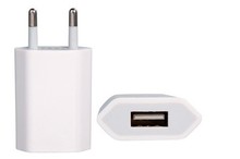 White color 5V 1A EU Plug USB AC Power Wall Charger Adapter for all Apple iPhone