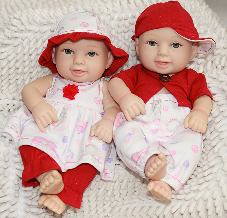 boy girl twin baby dolls