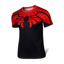 Man tight t-shirts style sleeve T-shirt printing batman superman spiderman