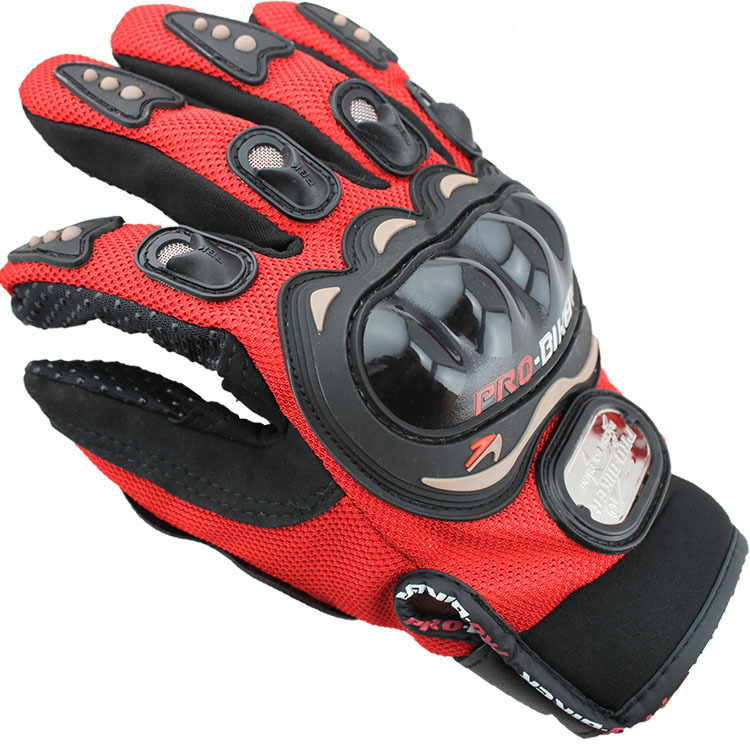 Outdoor Sports Full Finger Professional Riding Motorbike Motorcycle font b Gloves b font Black Red 3D