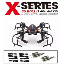 Free Shipping!MJX X902 RC Quadcopter Mini Helicopter 3D Flip Drone+Extra CW/CCW Motors&Blades