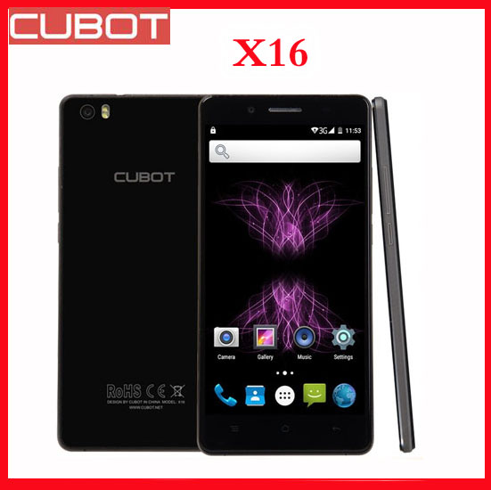 Original Cubot X16 5 0inch Android 5 1 MTK6735 Quad Core Smart Cell Phone Ram 2GB