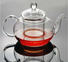 800ml Handmade glass teapot with infuser