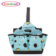 Waterproof Nylon printing Nappy Tote Handbag maternity Nursing baby bag Mothers sorting bag 21*22cm zipper closure GF124