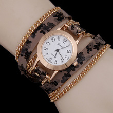 6 Colors New Arrival luxury brand Casual Women s Watches PU Leather Korean Crystal Rivet Bracelet