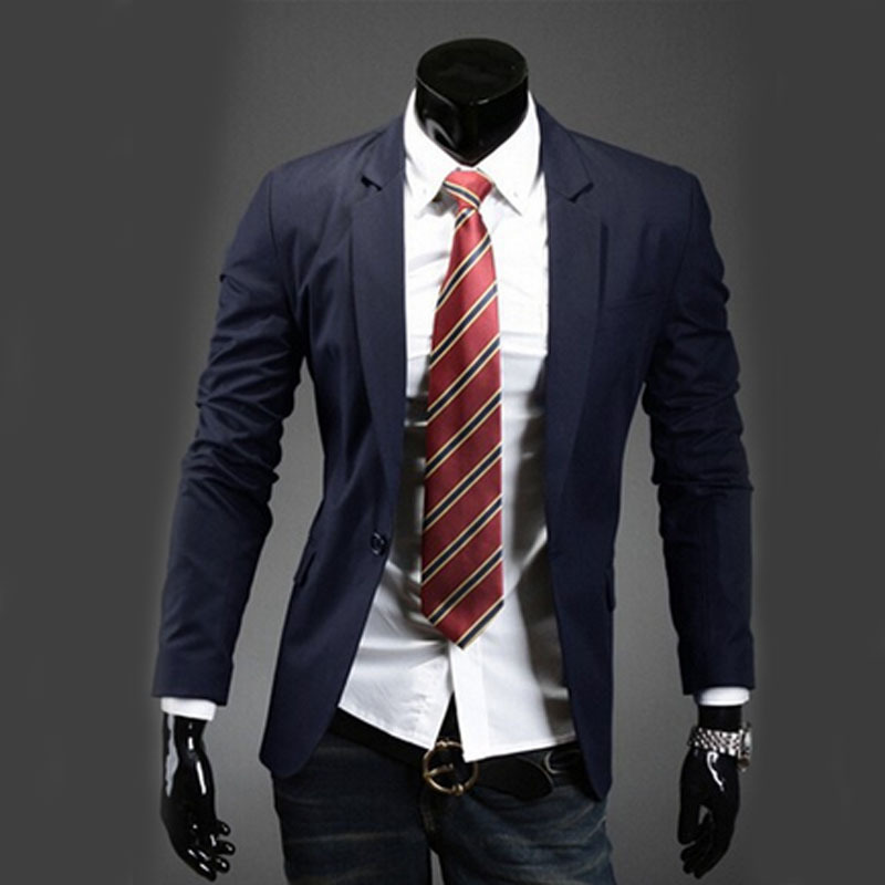Hot! 2015 blazer masculino Spring New Business Cas...