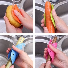 Multi-function Fruit Vegetable Brush Easy Cleaning Wash Dish Tools Kitchen Accessories New Helpful Clean Brushs CK37