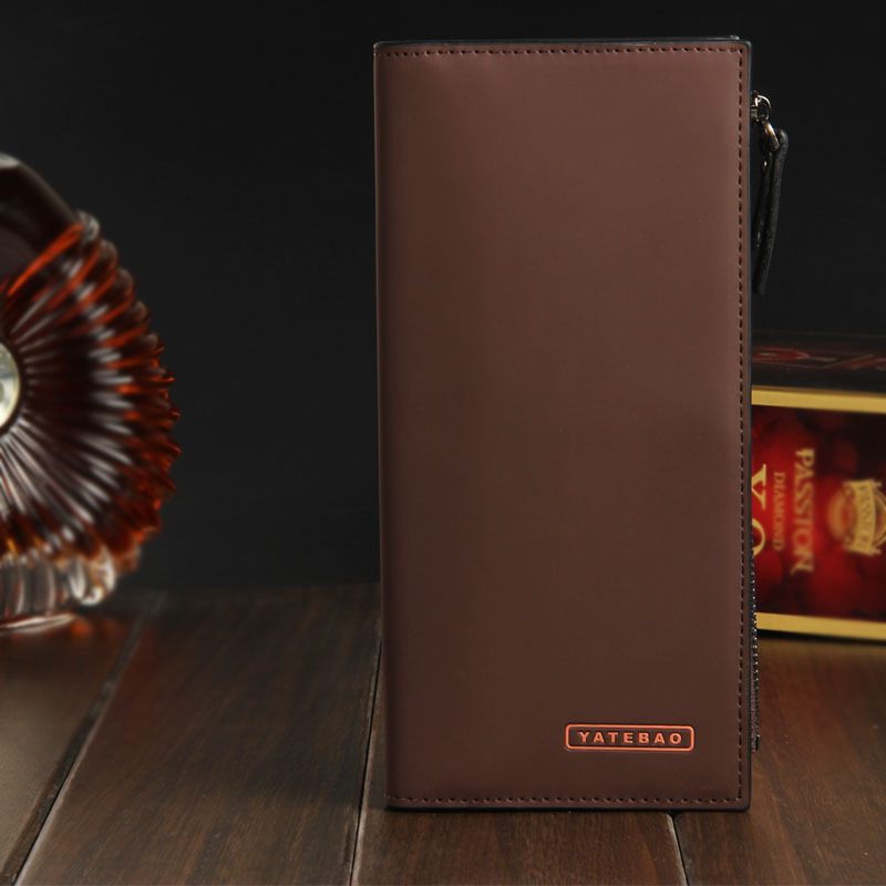 NEW Brand Luxury Men Genuine Leather Purse Long Casual Male Card Holder Carteira Brand Wallet 3
