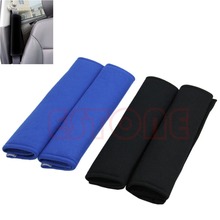 Free Shipping 1 Pair Comfortable Car Safety Seat Belt Shoulder Pads Cover Cushion Harness Pad