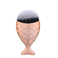 4 Colors Mermaid Fish Shape Makeup Brush for Blush Foundation Powder Liquid Contour Blending Brush Cosmetic