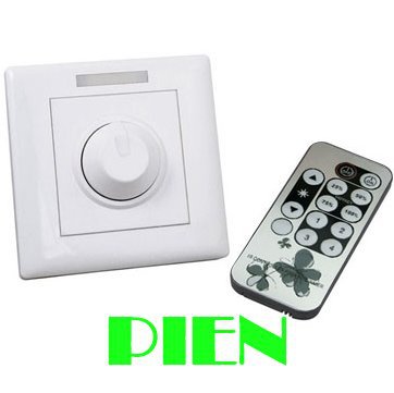 300W LED Bulb Dimmer Brightness Adjustable Controller Switch Wall mounted AC85V-265V with IR Remote controller Free shipping