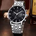 Tezer Brand Stainless Steel Men s Business Dress Wrist Watches 100M Waterproof Chronograph Date Swiss Quartz